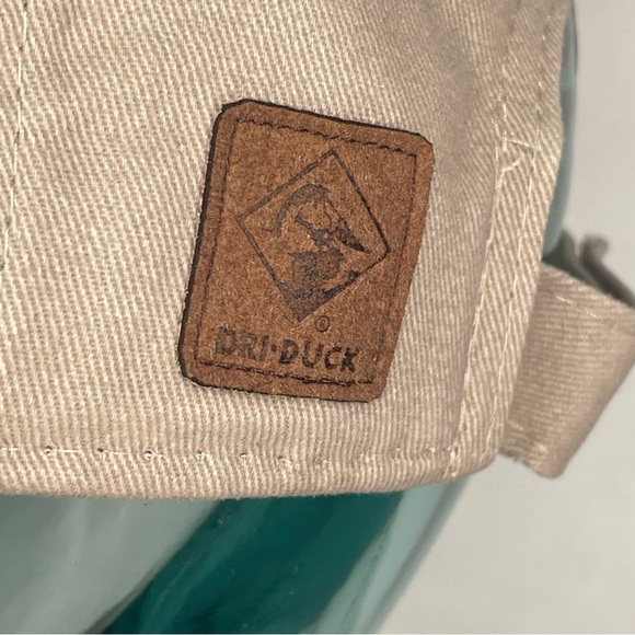 Beige Dri Duck trader Cap with Fish Embroidery. Adjustable fit. Pre-owned - Picture 4 of 9